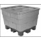 Bulk Container - Metallic Silver Cool - Stencil (1) - Lockable Lid